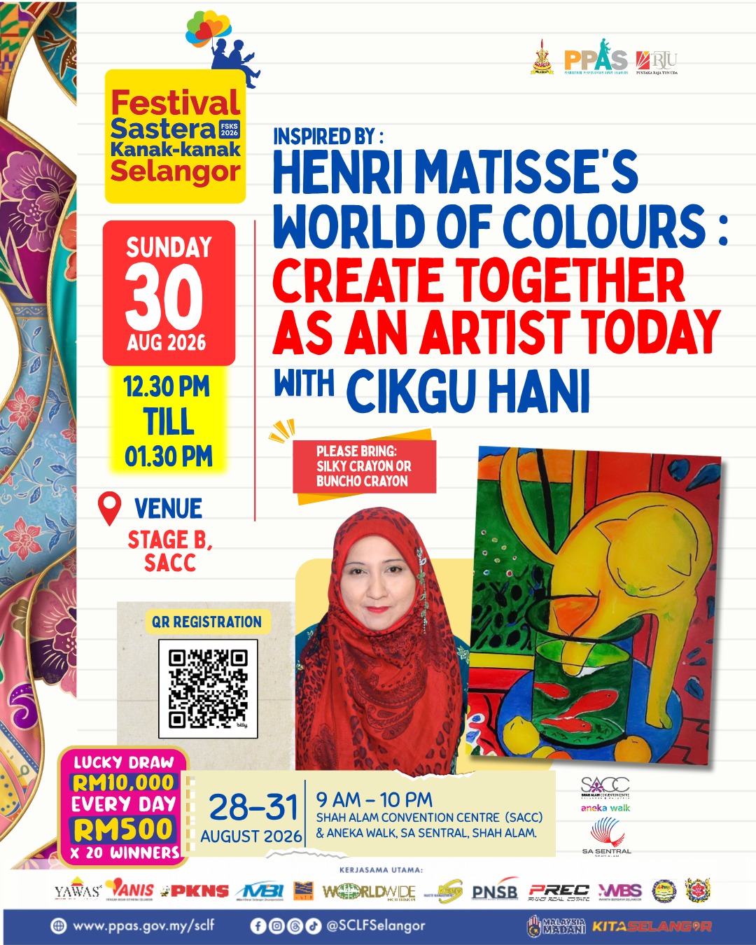 Henri Matisse’s World of Colours: Create Together as an Artist Today With Cikgu Hani