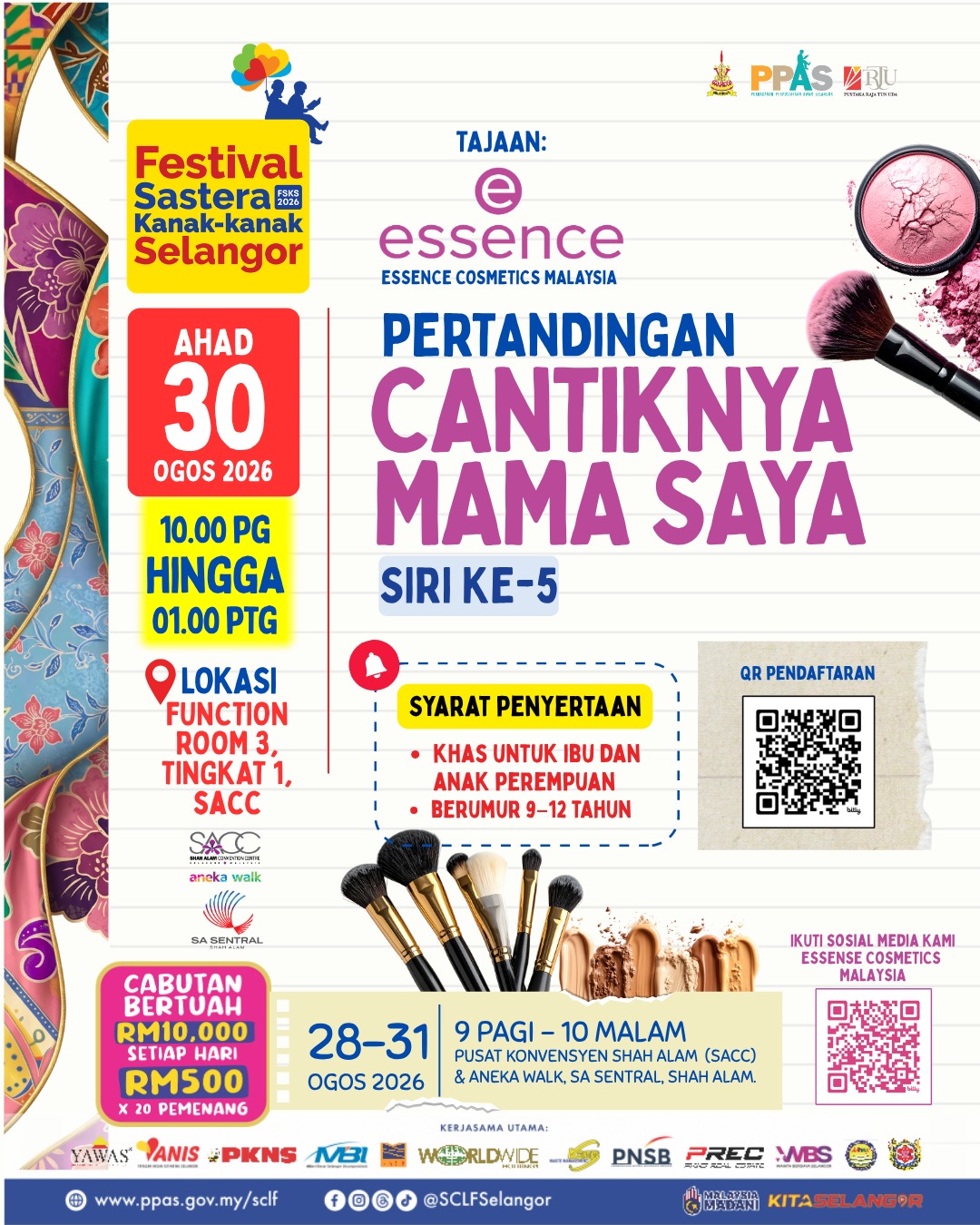 PERTANDINGAN CANTIKNYA MAMA SAYA SIRI KE 5!! TAJAAN ESSENCE COSMETIC