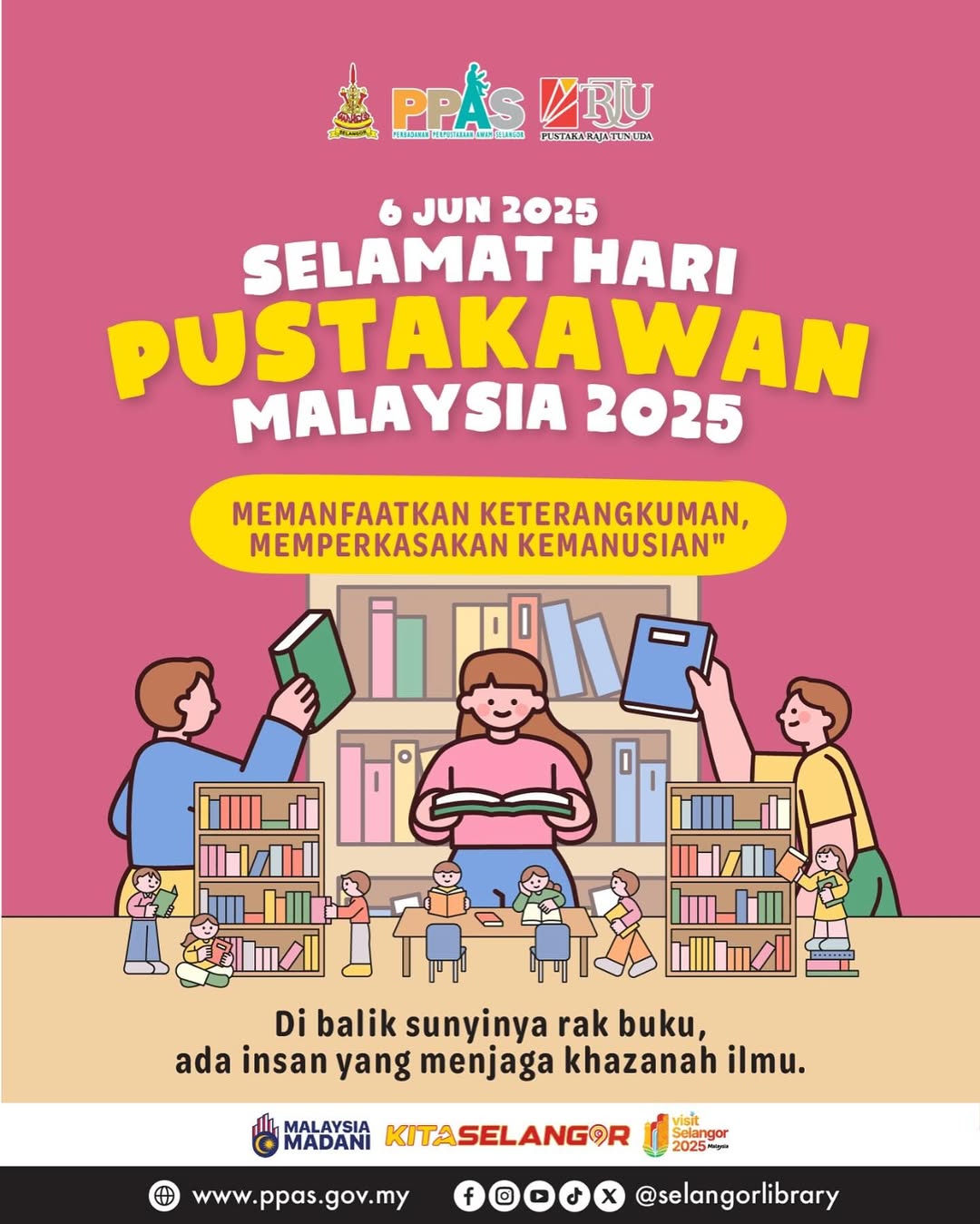 poster selamat hari pustakawan 2025