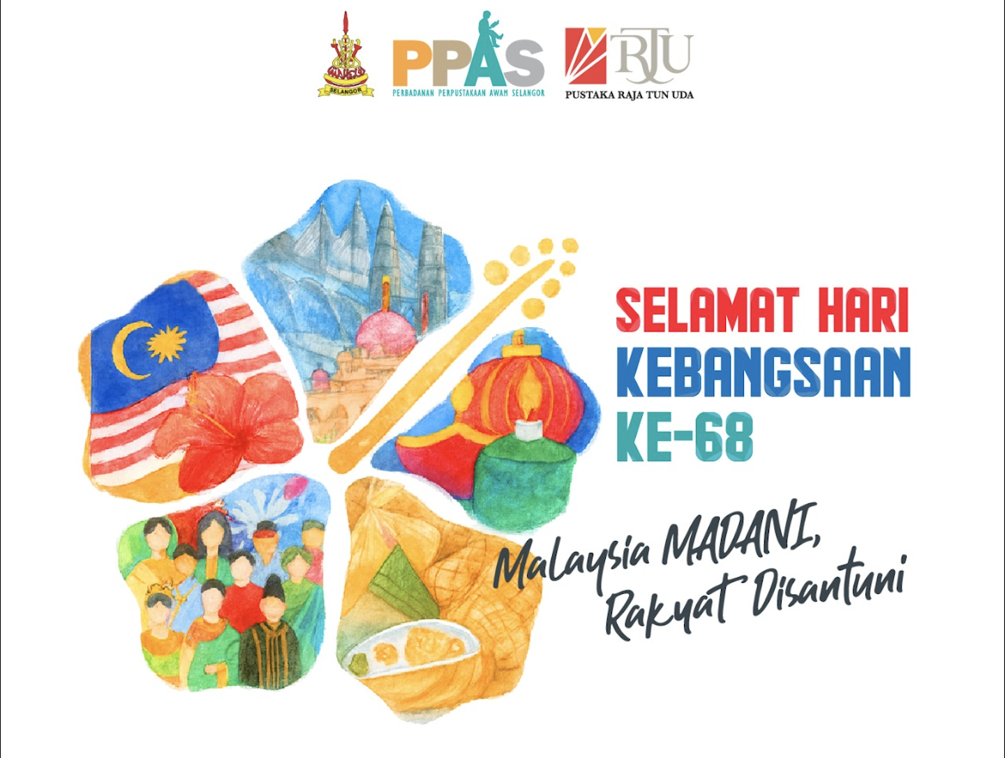 Poster Hari Merdeka ke 68, Tahun 2025