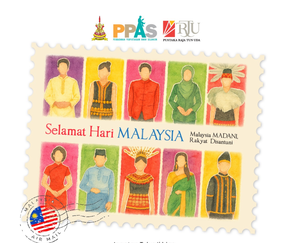 Poster Selamat Hari Malaysia 2025. Kisah Minggu Ini Di Sebalik Buku