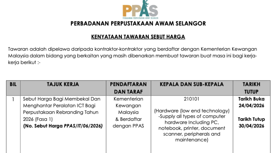 Header Iklan Sebutharga ICT 2026