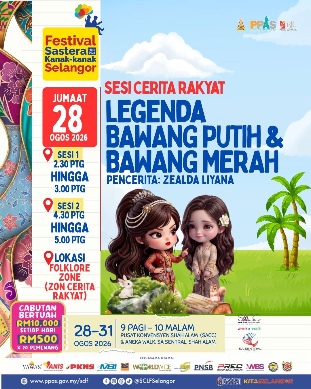 Sesi Storytelling Live bersama kanak-kanak