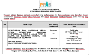 sebutharga parit 6